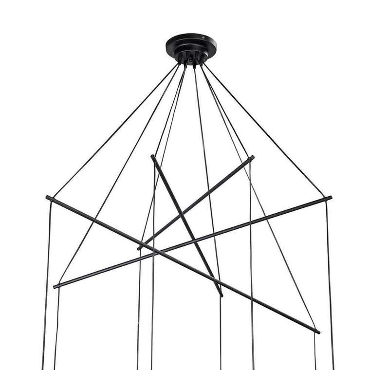 Подвесной светильник V4825-1/8S (металл, цвет черный)
