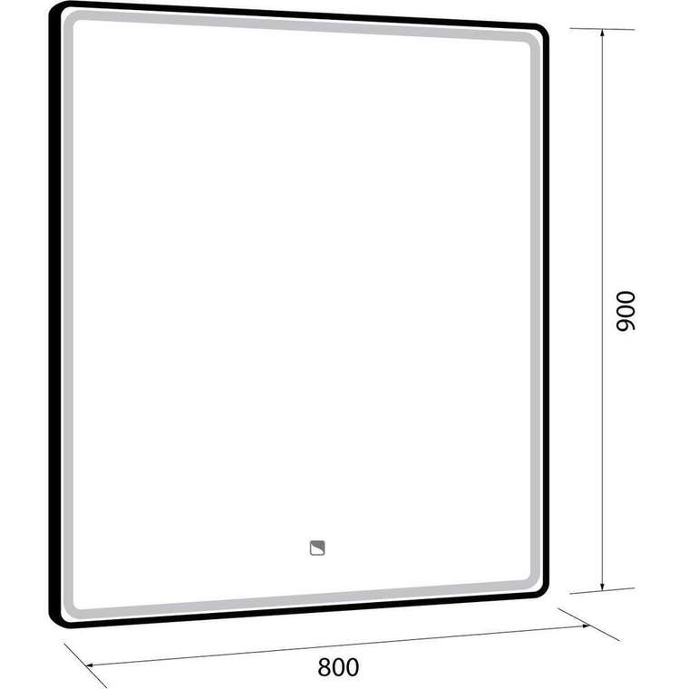 Зеркало Dreja Point 80x90 см, белый