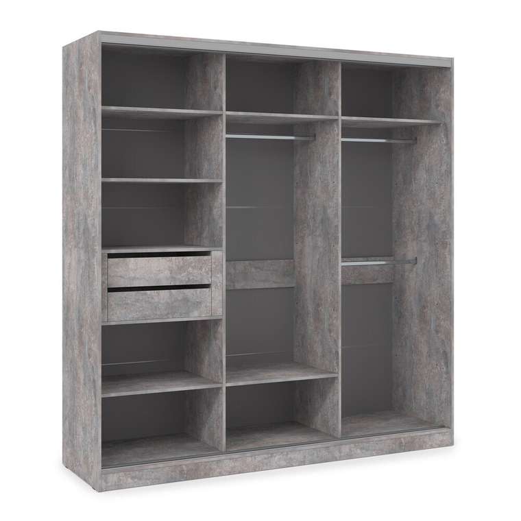 Шкаф-купе Comfort 21.6 серого цвета