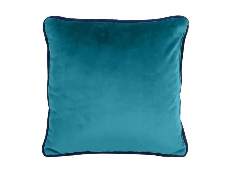 Подушка декоративная Boxy 50х50 бирюзового цвета