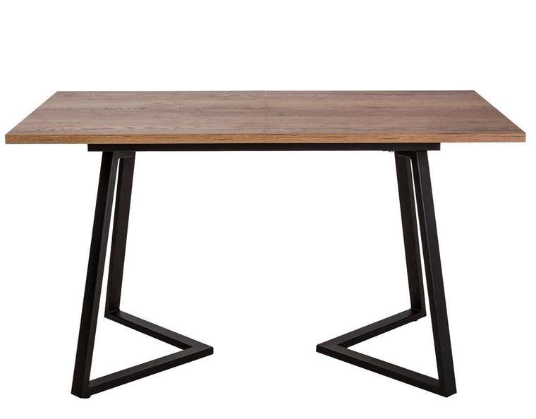 Раскладной обеденный стол Роналдо черно-коричневого цвета