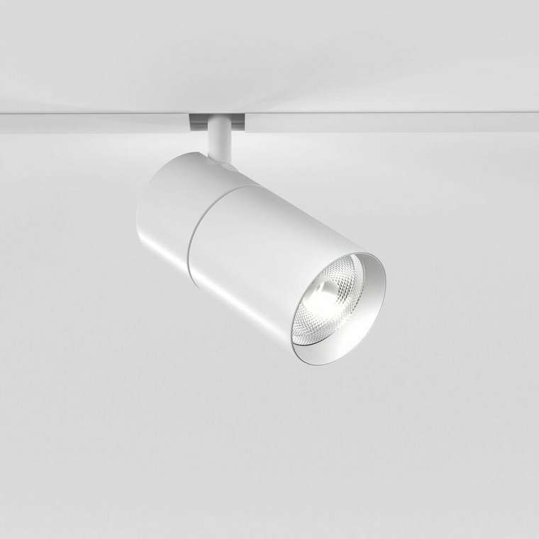Трековый светильник Slim Magnetic белого цвета