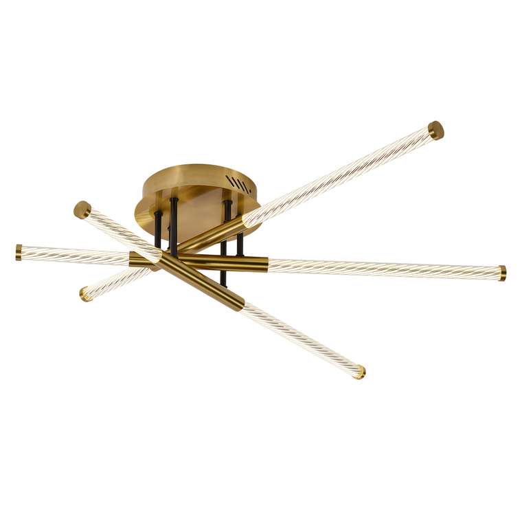 потолочная люстра Vigas прозрачный металл, акрил LED*26W, 3560LM, 4000K, included