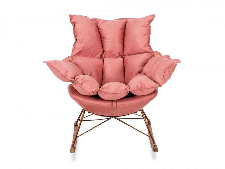 Кресло-качалка Ariella розового цвета
