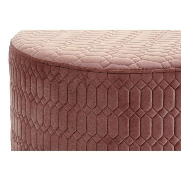 Пуфик подставка для ног Розовый Деревянный MDF Sixties 55 x 55 x 35 cm