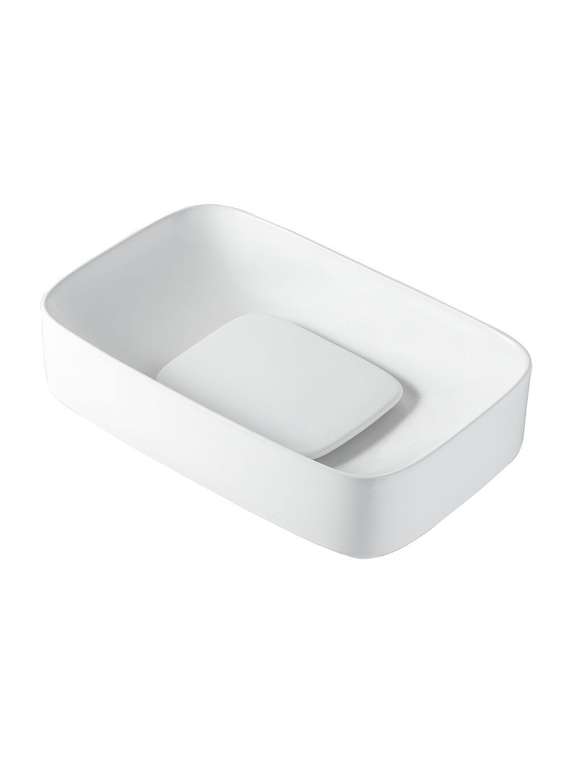 Раковина накладная Orange B07-600W прямоугольная 60х37 см