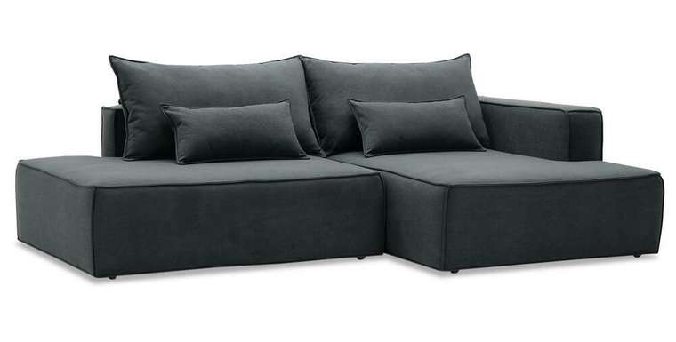 Угловой диван-кровать Рейф серого цвета