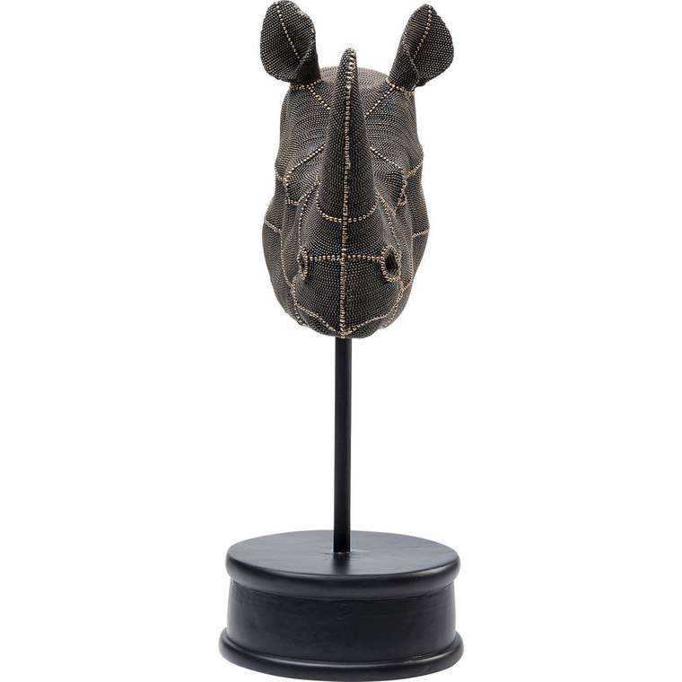 Статуэтка Head Rhino черного цвета
