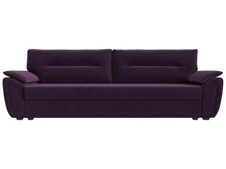 Прямой диван-кровать Нэстор Лайт темно-фиолетового цвета