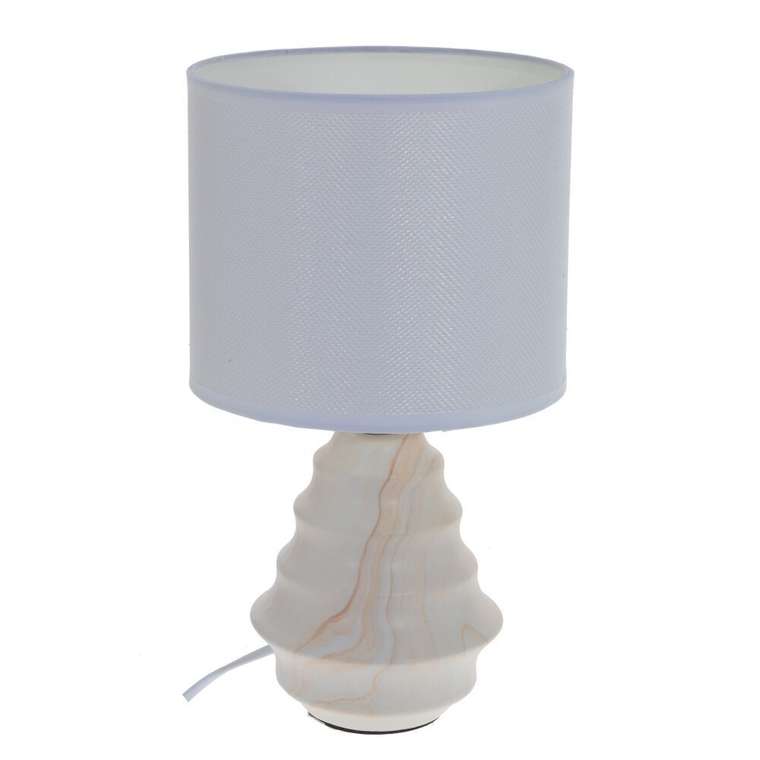 Настольная лампа Пломбир белого цвета