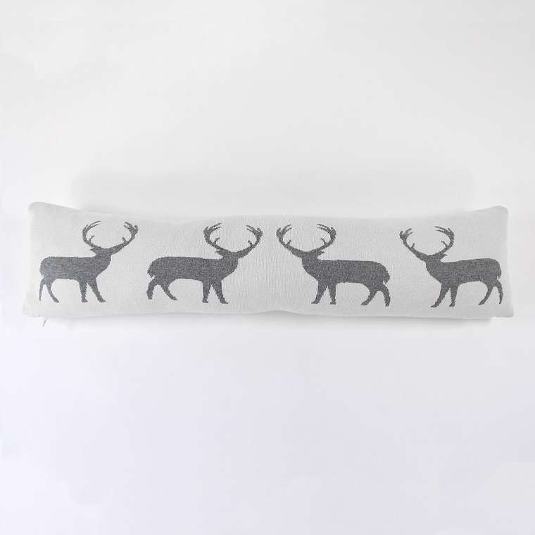 Подушка-валик с орнаментом deer из хлопка