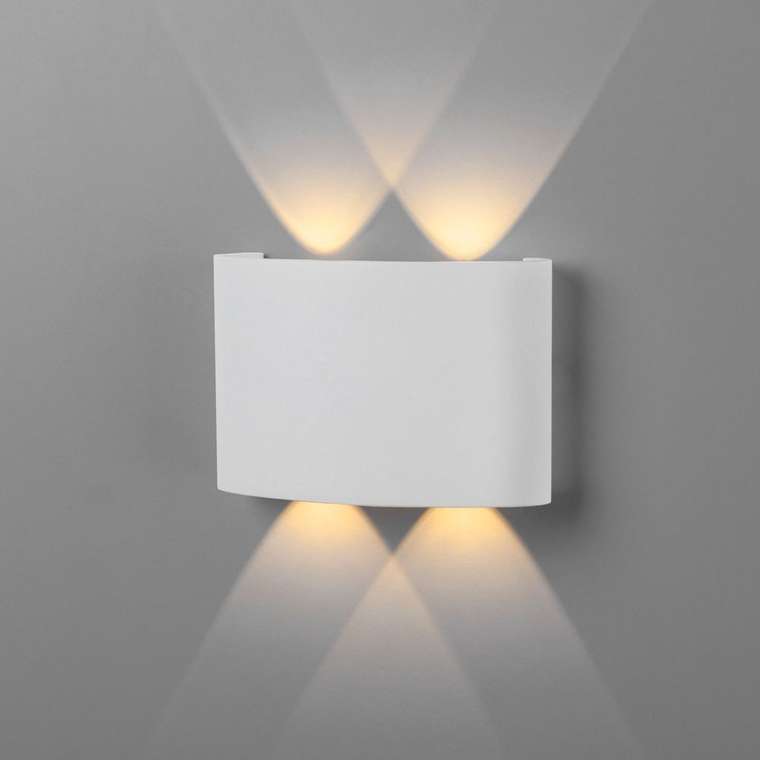 Настенный светодиодный светильник Twinky Double белого цвета