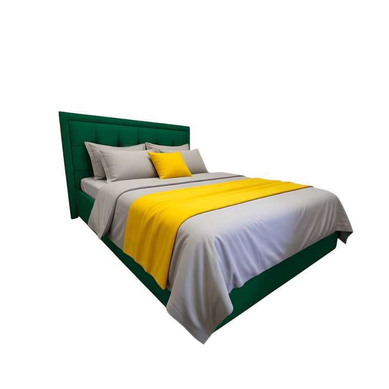 Кровать Rich 120х200 зеленого цвета с подъемным механизмом