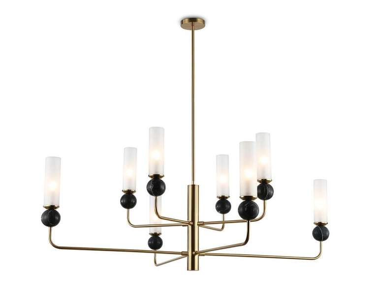 Люстра на штанге Ceramo Modern LH53264 (стекло, цвет белый)