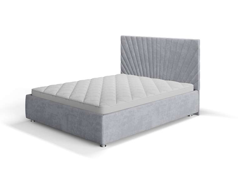 Кровать Вега 160х200 серого цвета без подъемного механизма