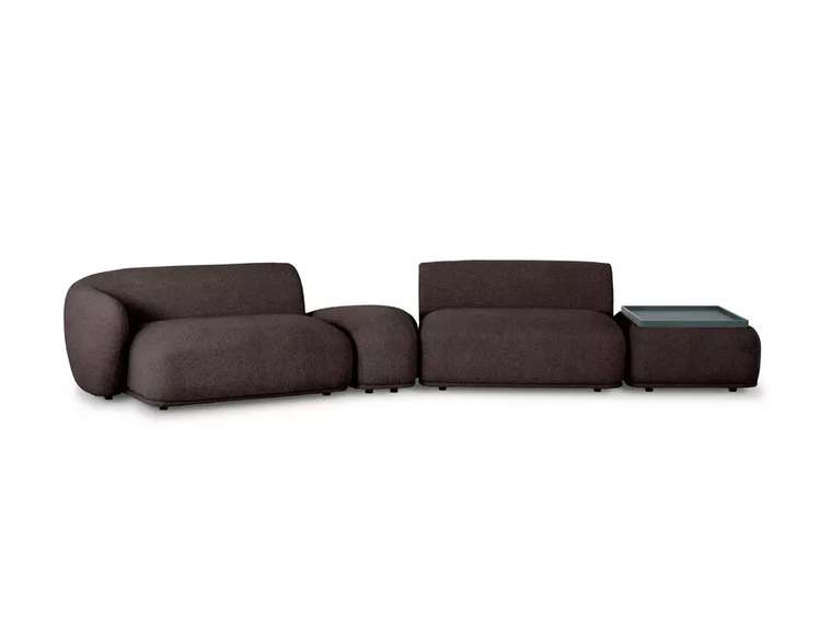 Модульный диван Fabro темно-коричневого цвета