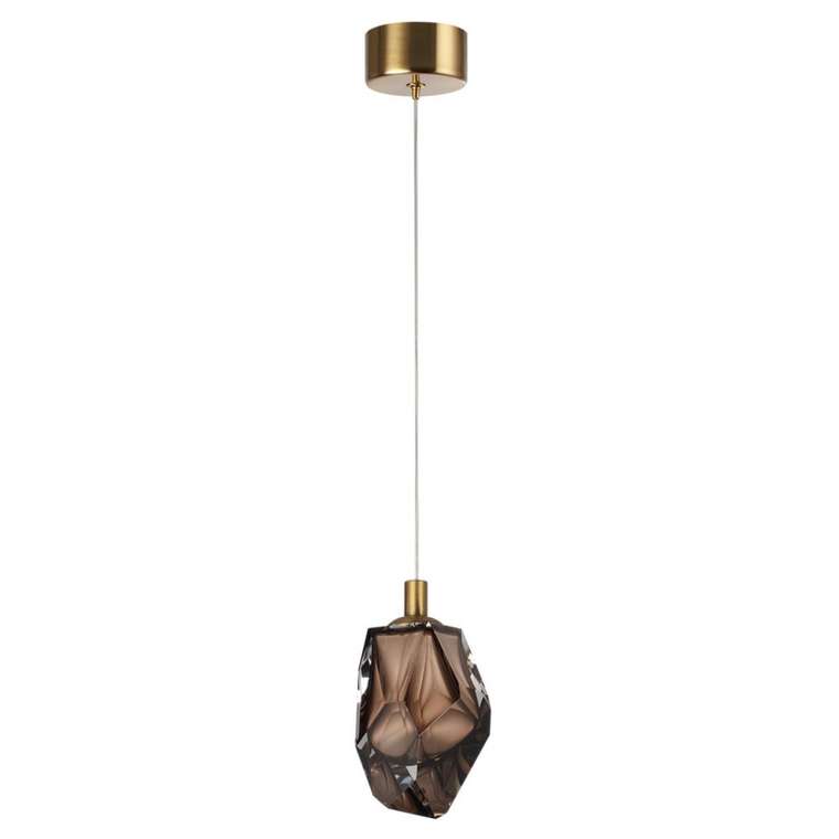 Подвесной светильник Odeon Light Gemme 7112/4LC коричневый/коньячн. стекло/металл IP20 LED 4W 300Лм 3000K 200° 220V