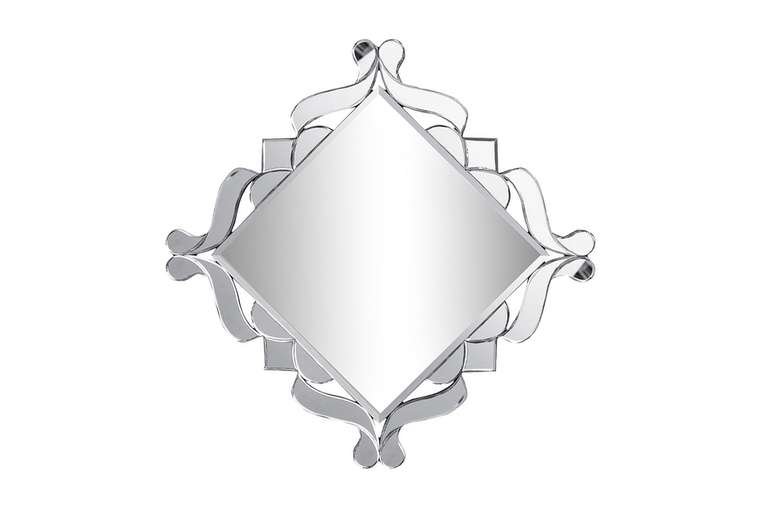 Настенное декоративное зеркало в стеклянной раме 