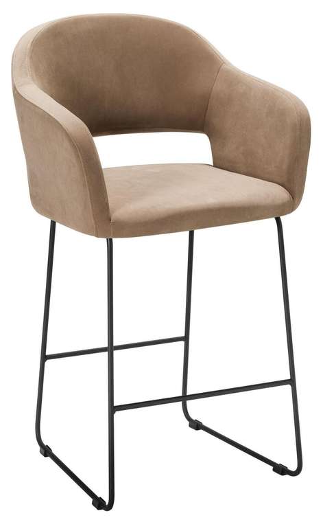Полубарный стул Oscar тёмно-бежевого цвета