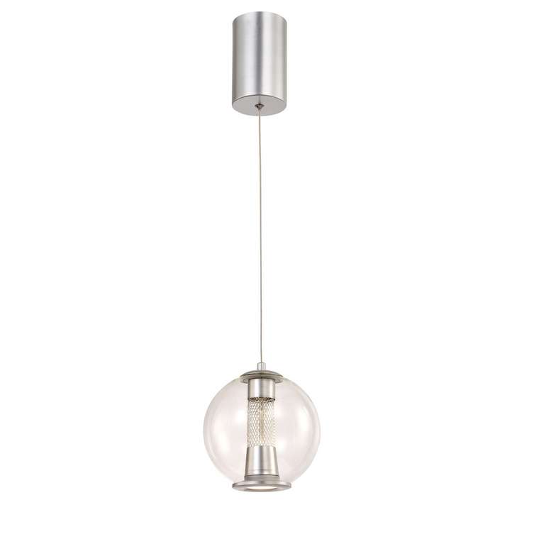 подвес Boble серебристый металл, стекло LED*7W, 300LM, 4000K, included