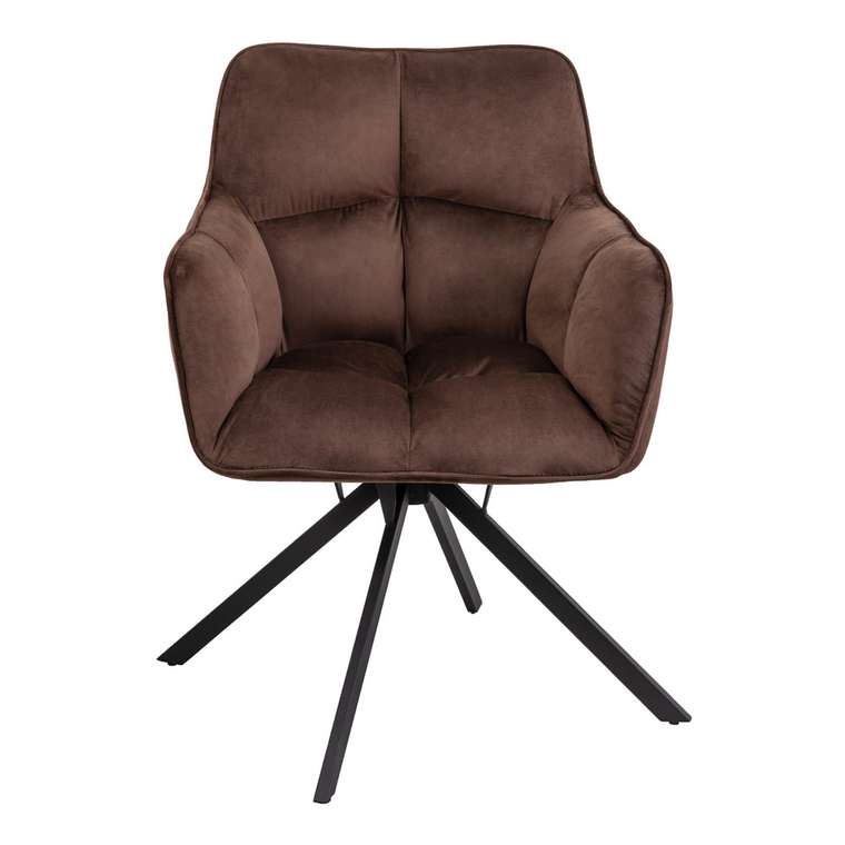 Кресло поворотное  Virginia коричневого цвета
