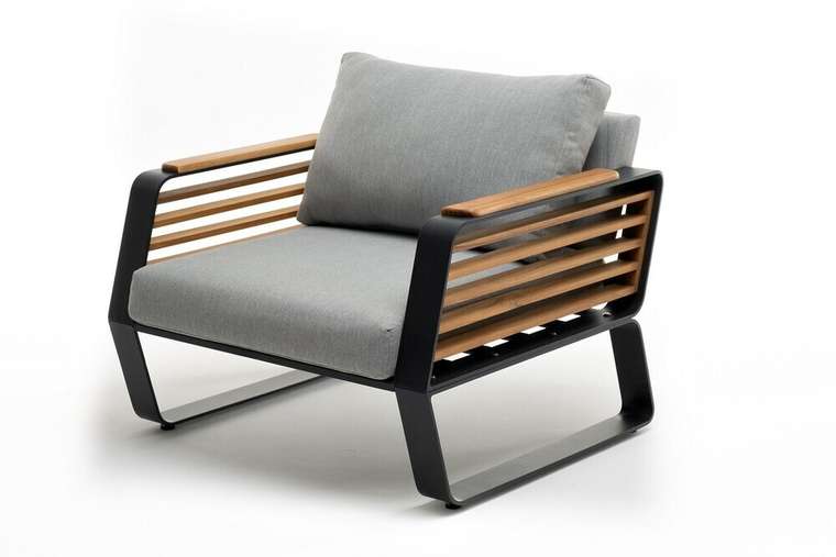 Кресло Aura серо-бежевого цвета