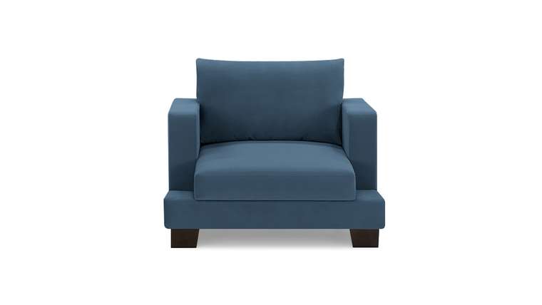 Кресло Дрезден синего цвета