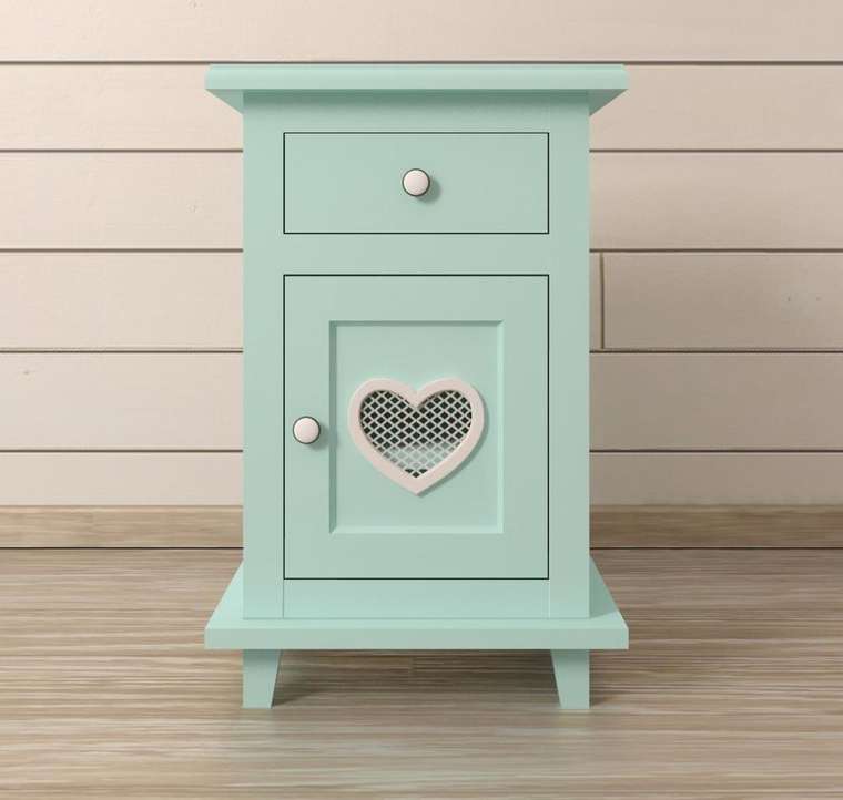 Прикроватная тумба "Adelina" в мятном цвете