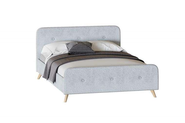Кровать с подъемным механизмом Сиерра 180х200 серого цвета