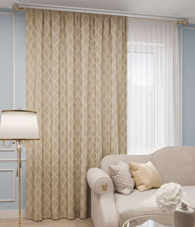 портьера Марсель 150х260 золото