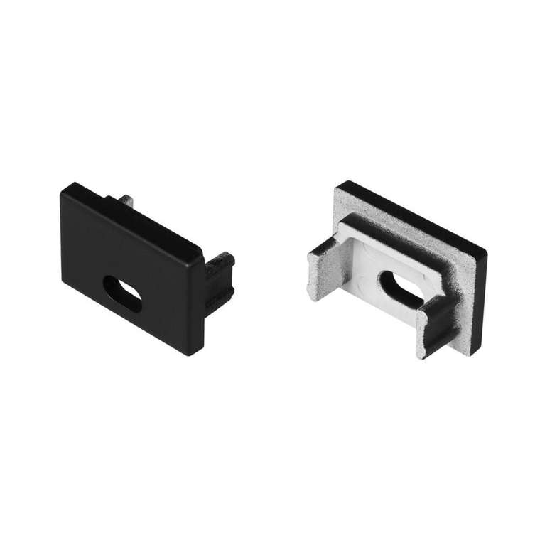 Заглушка Arlight SL-SLIM15-H10 BLACK с отверстием 058492