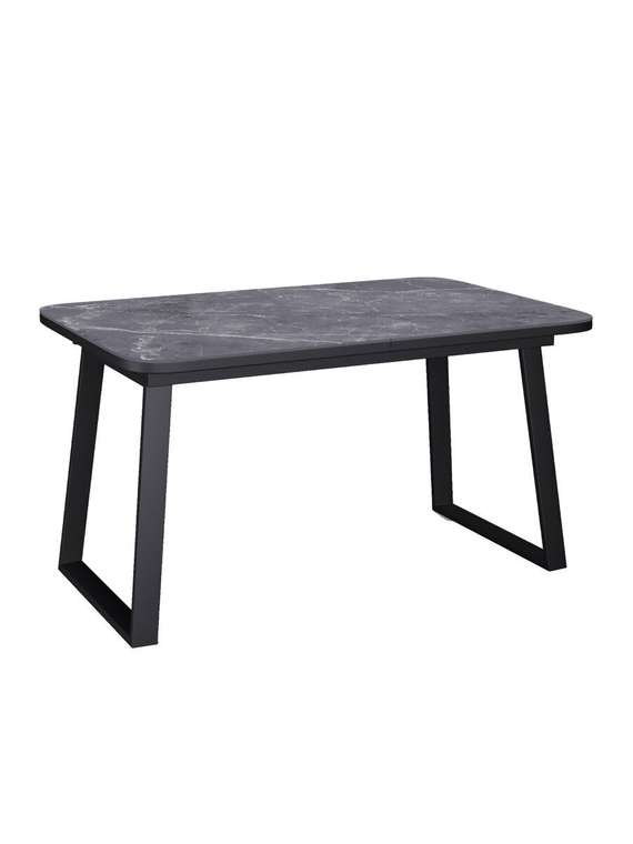 Раздвижной обеденный стол AZ1200 черного цвета