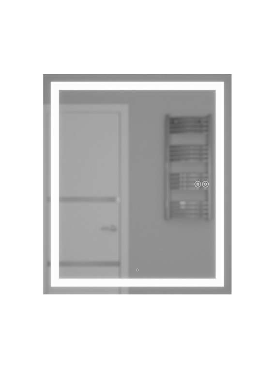 Зеркало-шкаф с подсветкой в ванную Tanos 60 черного цвета