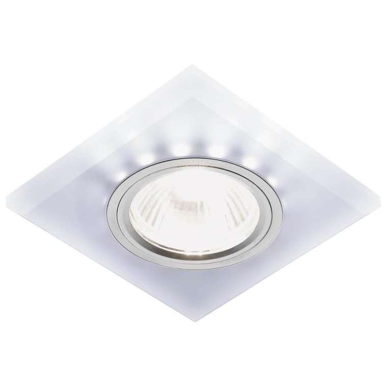 Точечный светильник LED S215 W/CH/WH (стекло, цвет белый)