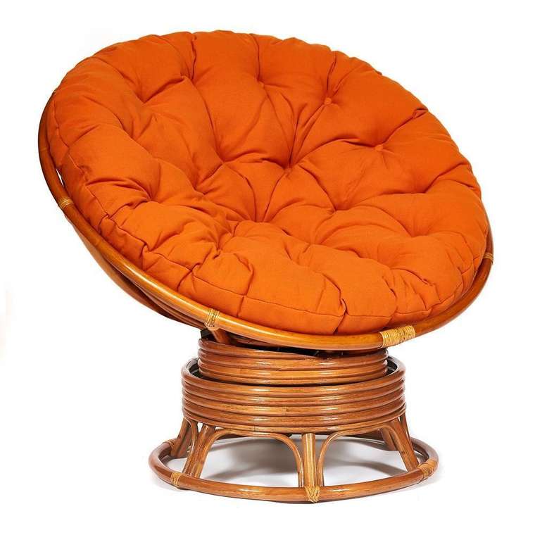 Кресло-качалка Papasan коричневого цвета