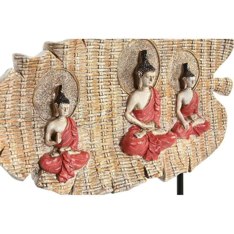 Декоративная фигура 38 x 6 x 29,5 cm Красный Будда Зеленый Восточный (2 штук)