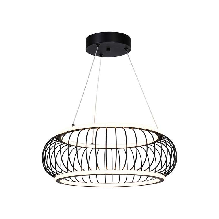 подвесная люстра Korg  металл, пластик LED*40W, 4300LM, 3000-6000K, included, remote control