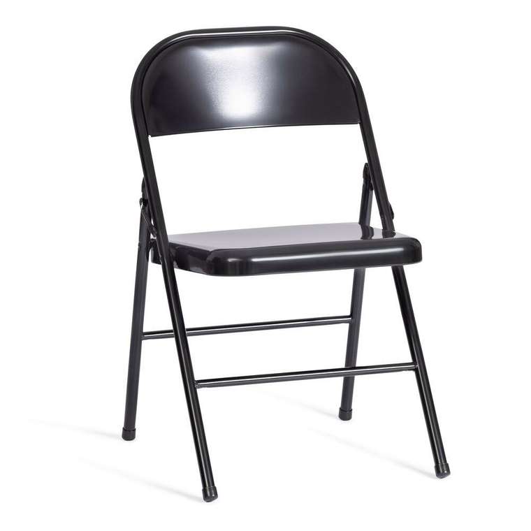 Комплект из шести складных стульев Folder черного цвета