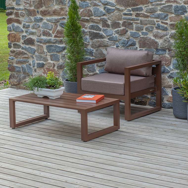 Набор садовой мебели Capri коричневого цвета 