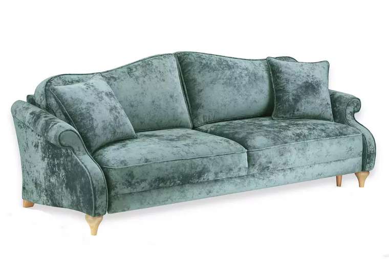 Прямой диван-кровать Бьюти Премиум зеленого цвета
