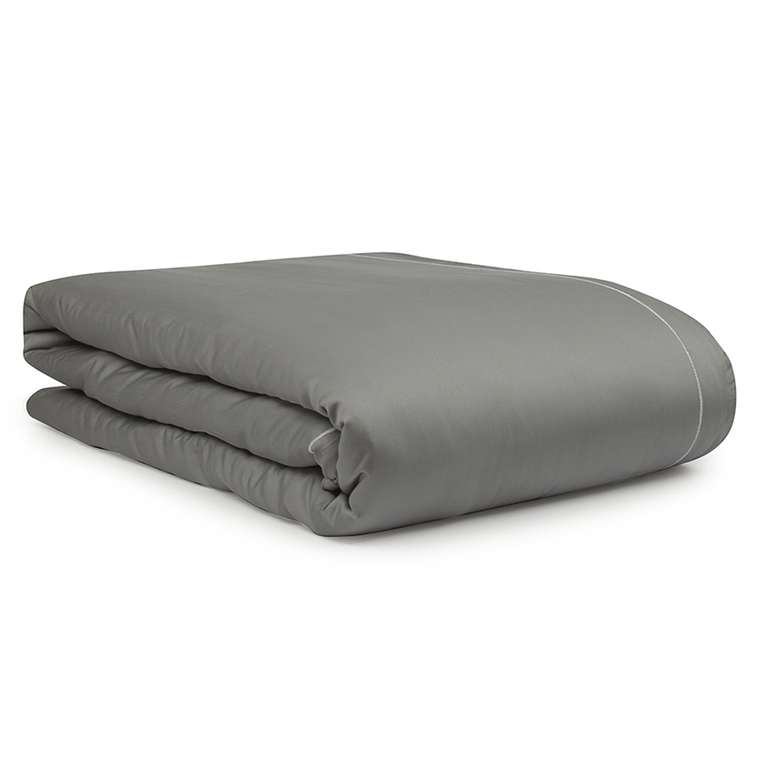 Комплект постельного белья из египетского хлопка Essential 220х200 серого цвета