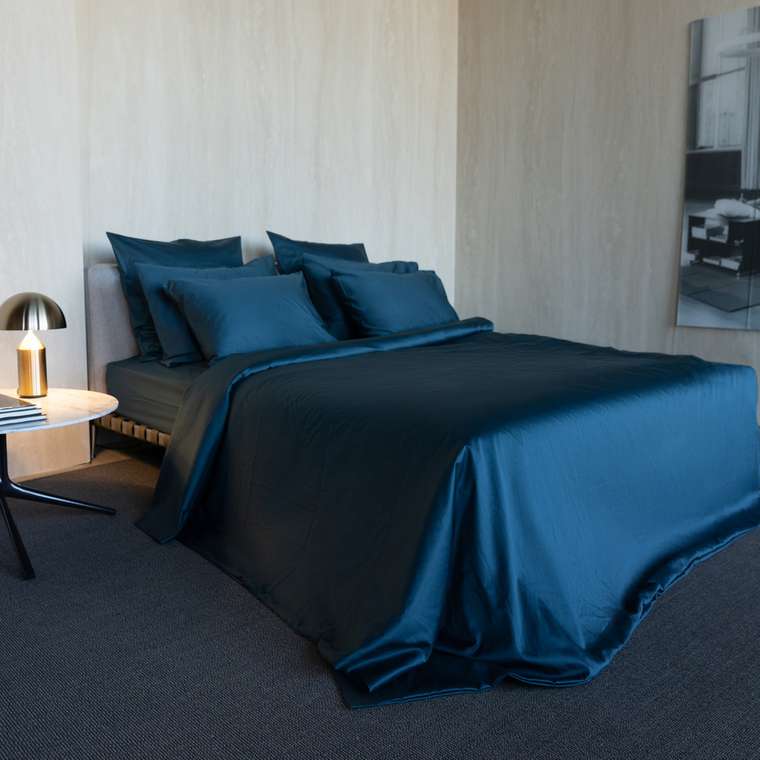 Комплект постельного белья Mollen 150х200 темно-бирюзового цвета