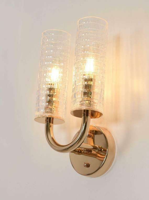Бра Donatti LDW 8011-2W F.GD (стекло, цвет прозрачный)