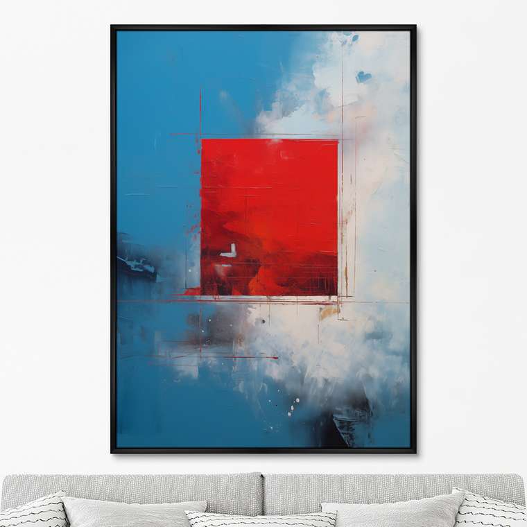 Репродукция картины Rosso quadrato, 2024г.