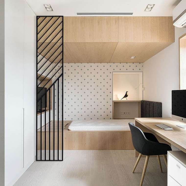 Декоративная ширма Инь-Ян 70х250 черного цвета