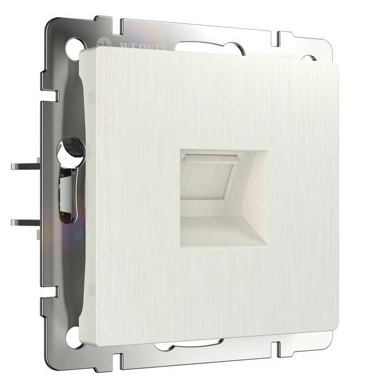 Розетка Ethernet RJ-45 перламутровый рифленый W1181013