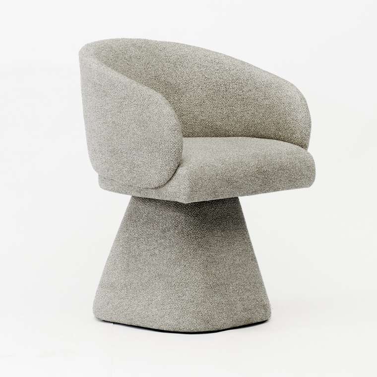 Стул Милан вращающийся светло-серого цвета