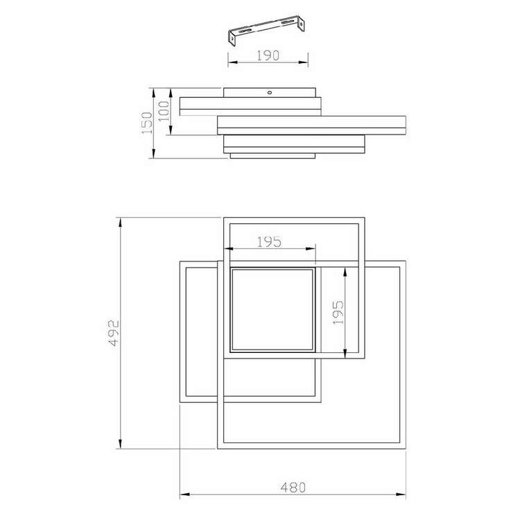 Потолочная люстра Twins 10242/4LED (акрил, цвет белый)