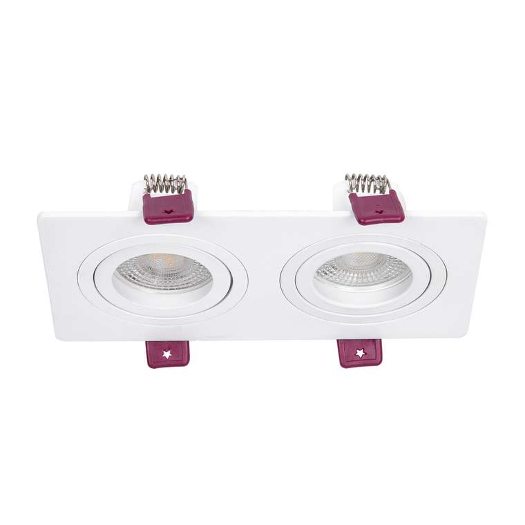 врезной светильник Lamppu  металл 2*GU10*35W, IP20, excluded