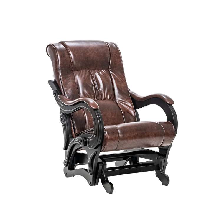 Кресло-маятник Модель 78 коричневого цвета